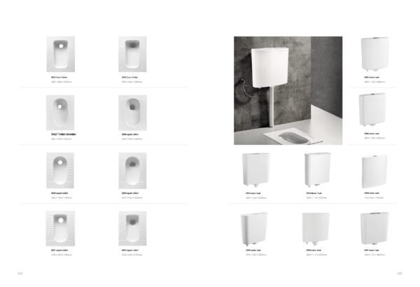Ceramic squatting toilet